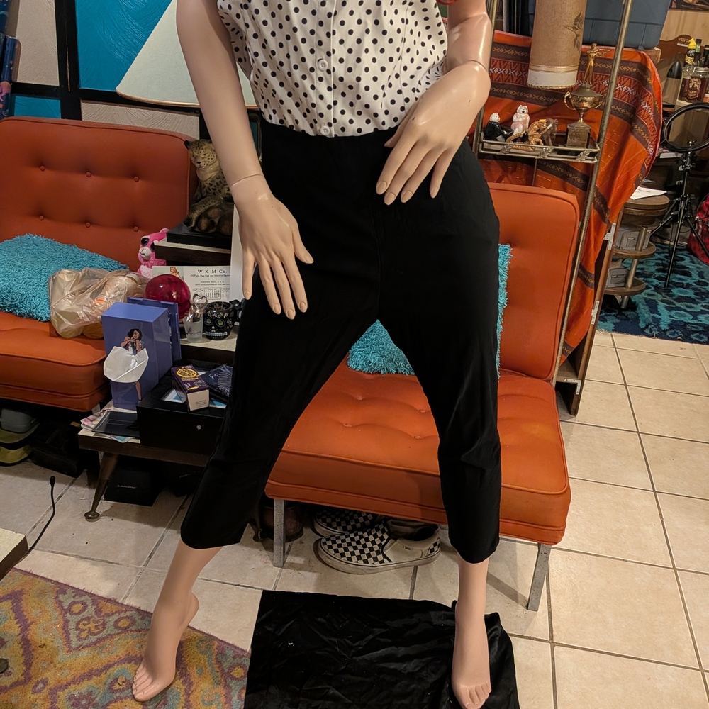 Hell Bunny Black Ankle Pants